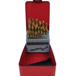 Eurotool 25 Piece Titanium Drill Bit Set Eurotool 25 Piece Titanium Drill Bit Set