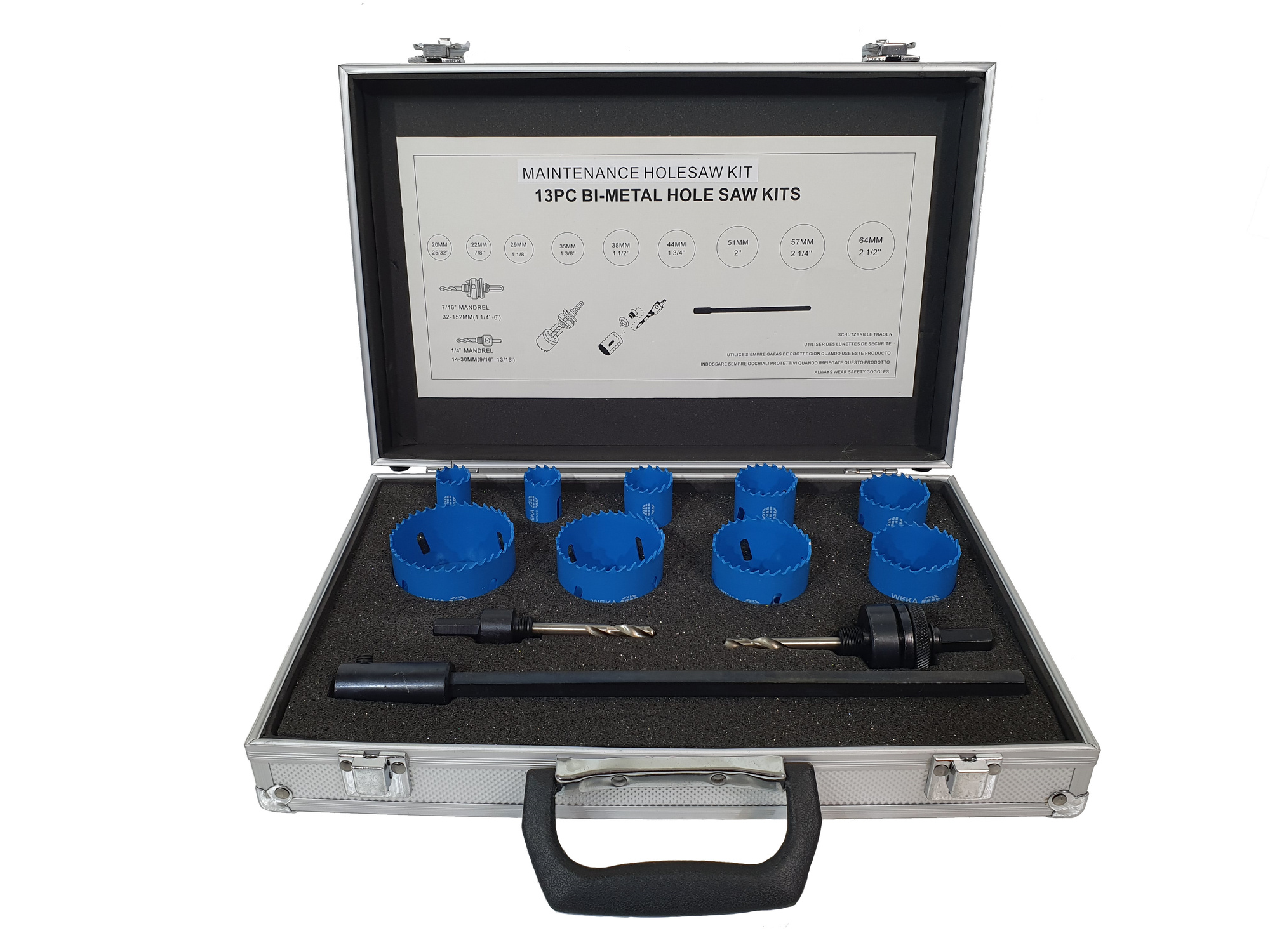WEKA Maintenance Holesaw Kit 12 Piece WEKA Maintenance Holesaw Kit 12 Piece