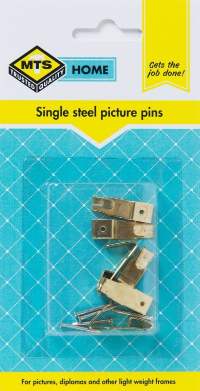 MTS Home Single Steel Picture Pins – 6 Piece MTS Home Single Steel Picture Pins – 6 Piece