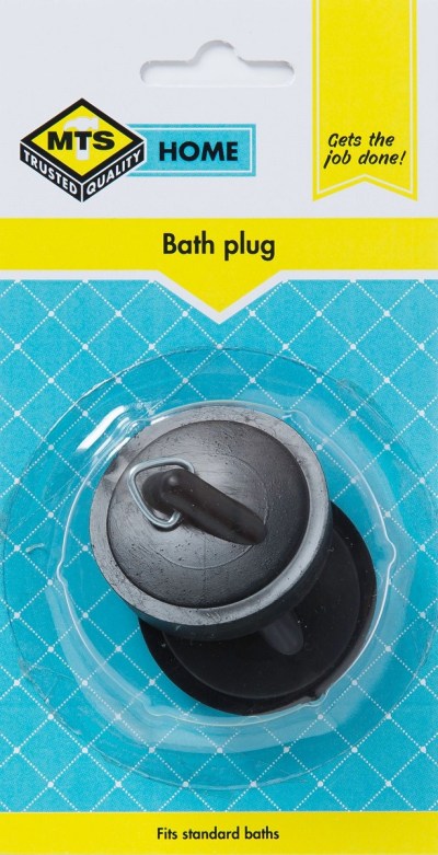 MTS Home 2 Piece Bath Plug – Black MTS Home 2 Piece Bath Plug – Black