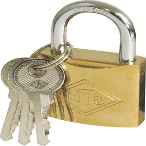 MTS Padlock Brass/Pl 38mm D/Blist Wz361 MTS Padlock Brass/Pl 38mm D/Blist Wz361