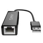 Orico USB2.0 Fast Ethernet Adapter – Black Orico USB2.0 Fast Ethernet Adapter – Black