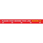 Covid 19 – 800mm X 80mm Social Distancing Strips – Tork Craft Red Covid 19 – 800mm X 80mm Social Distancing Strips – Tork Craft Red
