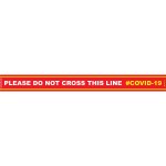 Covid 19 – 800mm X 80mm Social Distancing Strips – Tork Craft Red No Cross Covid 19 – 800mm X 80mm Social Distancing Strips – Tork Craft Red No Cross