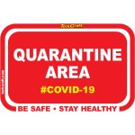 Covid 19 – 470mm X 310mm Social Distancing Wall Graphics – Tork Craft Red Quarantine Covid 19 – 470mm X 310mm Social Distancing Wall Graphics – Tork Craft Red Quarantine