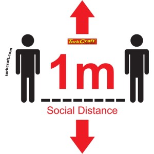Covid 19 – 400mm Round Social Distancing Graphic – Tork Craft Double Arrow Social White Please Covid 19 – 400mm Round Social Distancing Graphic – Tork Craft Double Arrow Social White Please