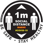 Covid 19 – 400mm Round Social Distancing Graphic – Tork Craft Double Arrow Filled Social Black Please Covid 19 – 400mm Round Social Distancing Graphic – Tork Craft Double Arrow Filled Social Black Please