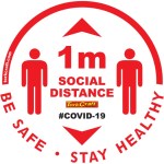 Covid 19 – 300mm Round Social Distancing Graphic – Tork Craft Double Arrow Filled Social White Covid 19 – 300mm Round Social Distancing Graphic – Tork Craft Double Arrow Filled Social White