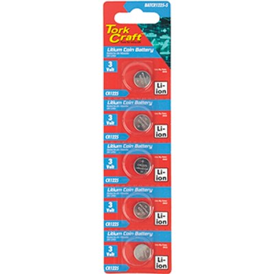 Cr1225 3V Lithium Coin Battery X5 Pack (Moq 20) Cr1225 3V Lithium Coin Battery X5 Pack (Moq 20)