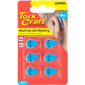 Pr44 Zinc -Air Hearing Aid Battery X6 Pack Blue Pr44 Zinc -Air Hearing Aid Battery X6 Pack Blue