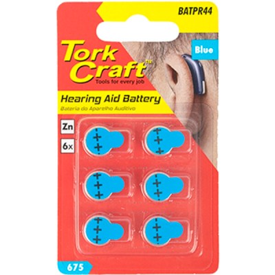 Pr44 Zinc -Air Hearing Aid Battery X6 Pack Blue Pr44 Zinc -Air Hearing Aid Battery X6 Pack Blue