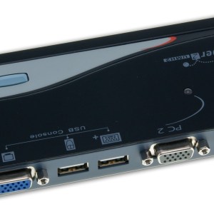 Rextron 2-Port USB KVM Switch With Cables Rextron 2-Port USB KVM Switch With Cables