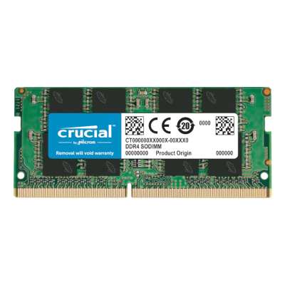 Crucial 4GB DDR4 2666MHz Single Rank SO-DIMM (x16 based) Crucial 4GB DDR4 2666MHz Single Rank SO-DIMM (x16 based)