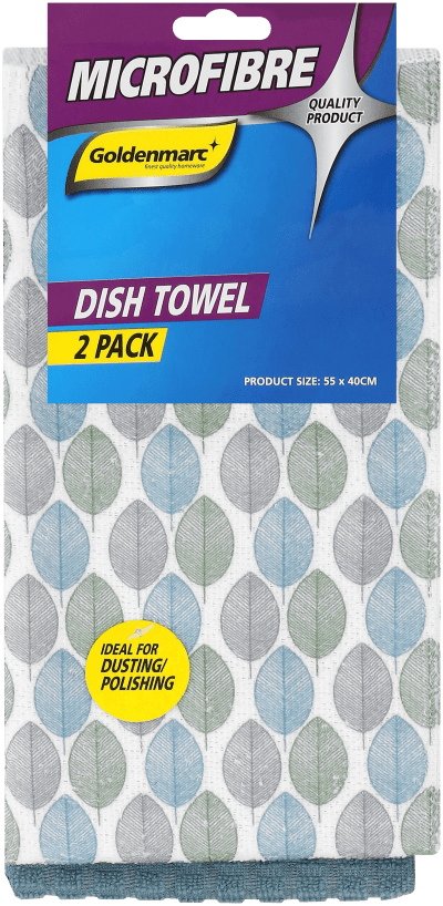 Goldenmarc – Microfibre Dish Towel – 2 Pack Goldenmarc – Microfibre Dish Towel – 2 Pack