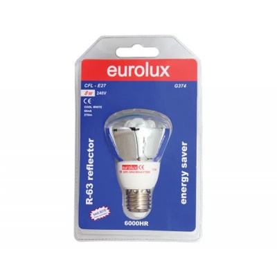 Eurolux Lamp Reflector Cfl 63 8W Cw Eurolux Lamp Reflector Cfl 63 8W Cw