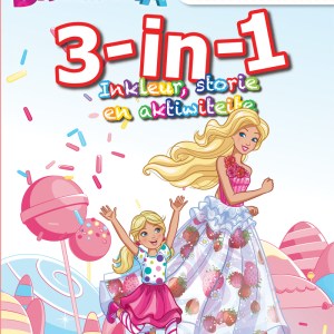 Barbie 3-In-1 Inkleur- En Aktiwiteitsboek Barbie 3-In-1 Inkleur- En Aktiwiteitsboek
