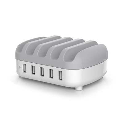 Orico 5 Port Tablet/Smartphone USB Charging Station – White Orico 5 Port Tablet/Smartphone USB Charging Station – White