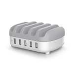 Orico 5 Port Tablet/Smartphone USB Charging Station – White Orico 5 Port Tablet/Smartphone USB Charging Station – White