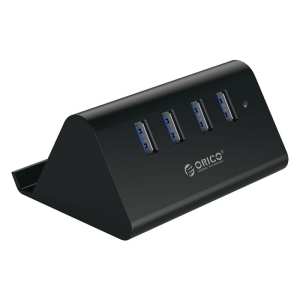 Orico 4 Port USB3.0 Tablet Stand Hub – Black Orico 4 Port USB3.0 Tablet Stand Hub – Black