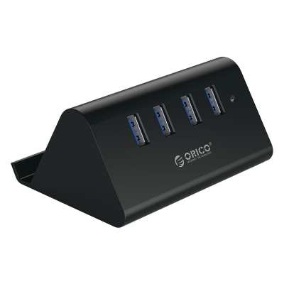 Orico 4 Port USB3.0 Tablet Stand Hub – Black Orico 4 Port USB3.0 Tablet Stand Hub – Black