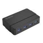 Orico 4 Port USB3.0 HUB with power supply – Black Orico 4 Port USB3.0 HUB with power supply – Black