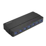 Orico 7 Port USB3.0 HUB with power supply – Black Orico 7 Port USB3.0 HUB with power supply – Black
