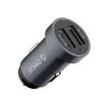 Orico Mini Dual Port 12W Car Charger – Grey Orico Mini Dual Port 12W Car Charger – Grey