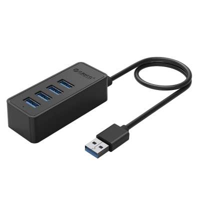 Orico 4 Port USB3.0 HUB with 30cm cable – Black Orico 4 Port USB3.0 HUB with 30cm cable – Black