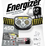 Energizer Vision Ultra Headlight 450 lumens includes 3x AAA Energizer Vision Ultra Headlight 450 lumens includes 3x AAA