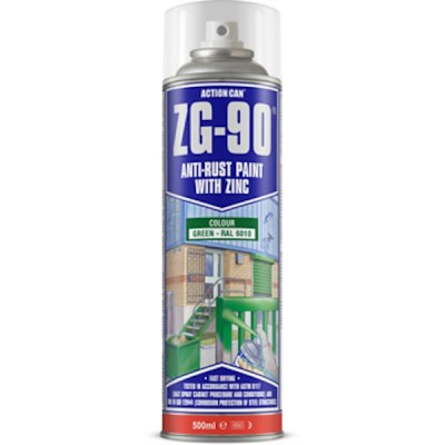 Action Can Anti Rust Spray Zg-90 Green 500Ml Action Can Anti Rust Spray Zg-90 Green 500Ml