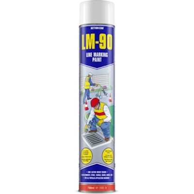 Action Can Line Marking Paint Lm-90 White 750Ml Action Can Line Marking Paint Lm-90 White 750Ml
