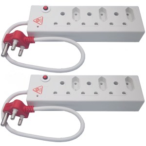 Two Pack: Surged & Overload Protection Multi-Plug 3 X 16A + 3 X 5A E 26 2p Two Pack: Surged & Overload Protection Multi-Plug 3 X 16A + 3 X 5A E 26 2p