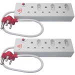 Two Pack: Surged & Overload Protection Multi-Plug 3 X 16A + 3 X 5A E 26 2p Two Pack: Surged & Overload Protection Multi-Plug 3 X 16A + 3 X 5A E 26 2p