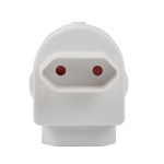 Electricmate Twin Euromate Adaptor – White Electricmate Twin Euromate Adaptor – White