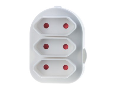 Electricmate Adaptor Triple Euro White Electricmate Adaptor Triple Euro White