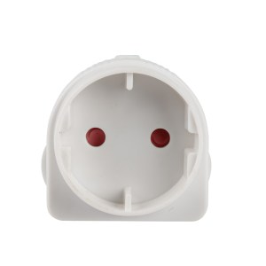 Electricmate Schuko Adaptor – White Electricmate Schuko Adaptor – White