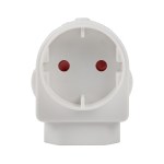 Electricmate Schuko/Euromate Adaptor – White Electricmate Schuko/Euromate Adaptor – White