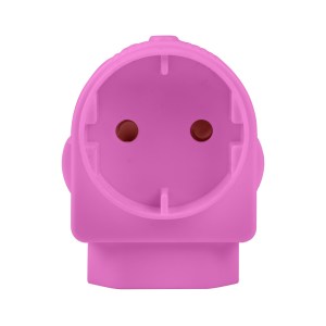Electricmate Schuko/Euromate Adaptor – Pink Electricmate Schuko/Euromate Adaptor – Pink