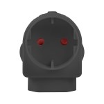 Electricmate Schuko/Euromate Adaptor – Black Electricmate Schuko/Euromate Adaptor – Black