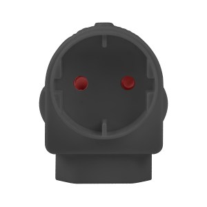 Electricmate Schuko/Euromate Adaptor – Black Electricmate Schuko/Euromate Adaptor – Black