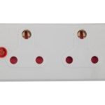 Electricmate 2×16 Amp Adaptor – White Electricmate 2×16 Amp Adaptor – White