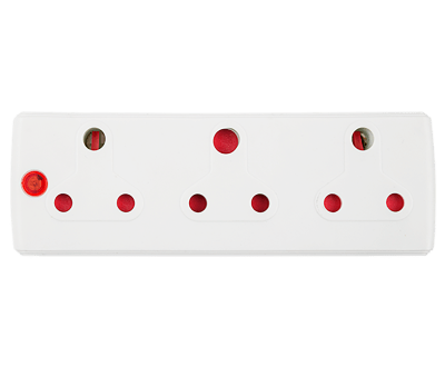 Electricmate 3×16 Amp Adaptor – White Electricmate 3×16 Amp Adaptor – White