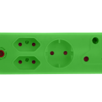 Electricmate 1X16AMP+1XSKO+2×5 3Pin Adaptor – Green Electricmate 1X16AMP+1XSKO+2×5 3Pin Adaptor – Green