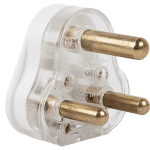 Electricmate 16 Solid Bras/Pin Plug Top – White Electricmate 16 Solid Bras/Pin Plug Top – White