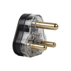 Electricmate 16 Solid Brass Pin Plug Top – Black Electricmate 16 Solid Brass Pin Plug Top – Black