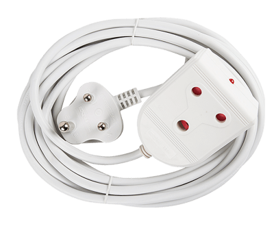 Electricmate 16A 5m Extension Lead – White Electricmate 16A 5m Extension Lead – White