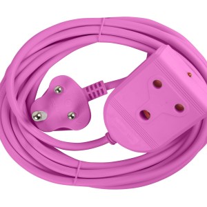 Electricmate 16A 5m Extension Lead – Pink Electricmate 16A 5m Extension Lead – Pink