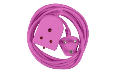 Electricmate 10A 3m Extension Lead – Pink Electricmate 10A 3m Extension Lead – Pink