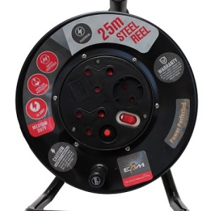 Electricmate 16 Amp 25m Steel Extension Reel Electricmate 16 Amp 25m Steel Extension Reel