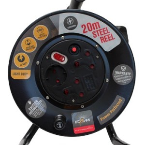 Electricmate 10 Amp 20m Steel Extension Reel Electricmate 10 Amp 20m Steel Extension Reel